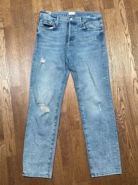 MOTHER The Scrapper Double Cuff Out with the Old In With the New Jeans Womens 27
